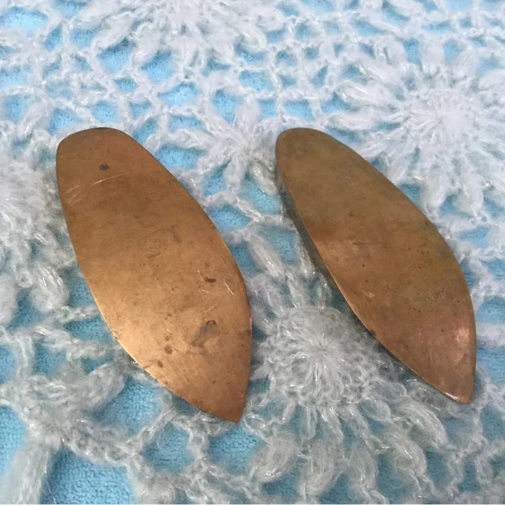 Vintage Brass Engraved Ashtray Shoes Slippers